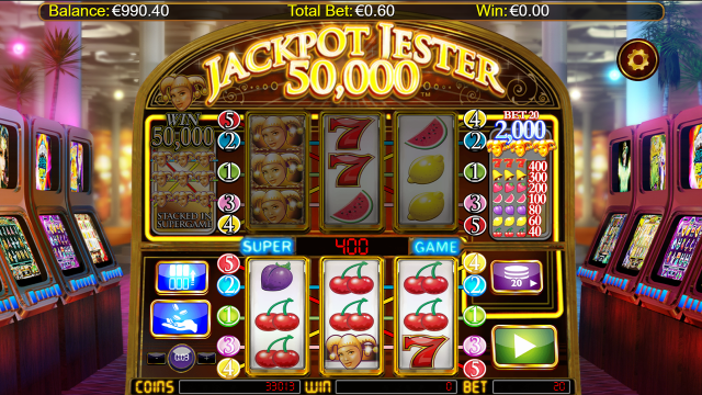 Игровой интерфейс Jackpot Jester 50 000 6